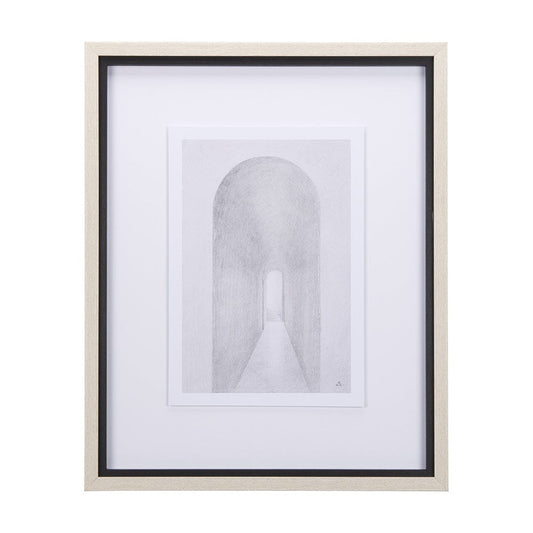 Mercana - Corridor II by Mercana Studio a Hand Embellished Textured Framed Art Print Matted under Glass - 14138 view 1