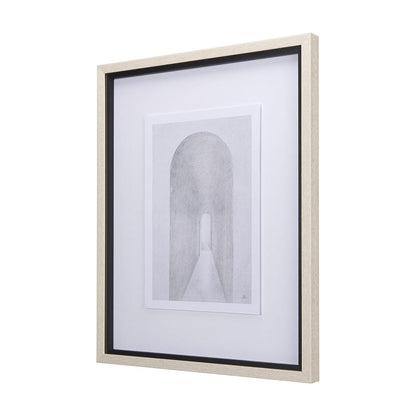 Mercana - Corridor II by Mercana Studio a Hand Embellished Textured Framed Art Print Matted under Glass - 14138 view 2