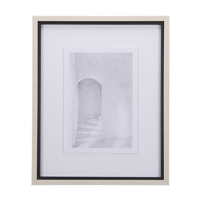 Mercana - Corridor III by Mercana Studio a Hand Embellished Textured Framed Art Print Matted under Glass - 14139 view 1