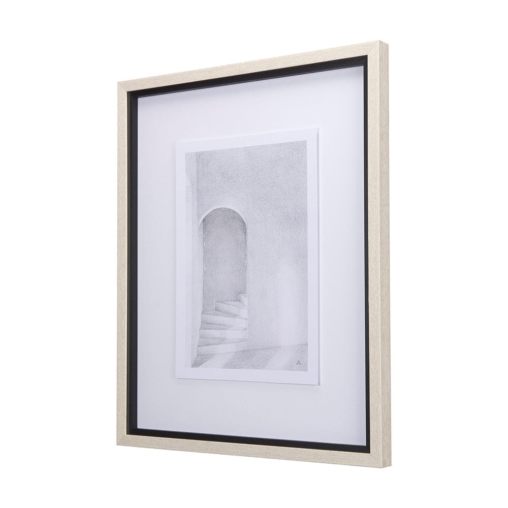 Mercana - Corridor III by Mercana Studio a Hand Embellished Textured Framed Art Print Matted under Glass - 14139 view 2