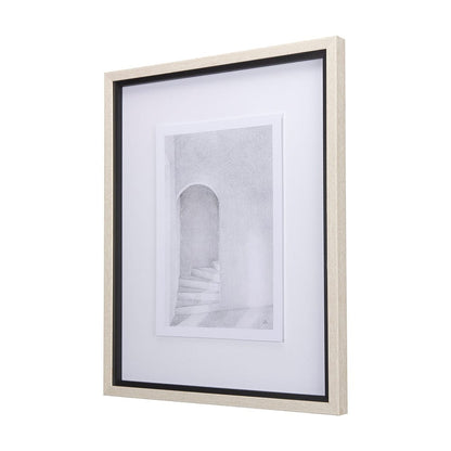 Mercana - Corridor III by Mercana Studio a Hand Embellished Textured Framed Art Print Matted under Glass - 14139 view 2