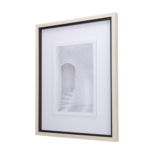 Mercana - Corridor III by Mercana Studio a Hand Embellished Textured Framed Art Print Matted under Glass - 14139 view 2