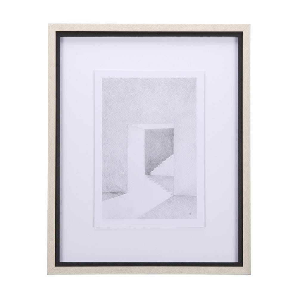 Mercana - Corridor IV by Mercana Studio a Hand Embellished Textured Framed Art Print Matted under Glass - 14140 view 1