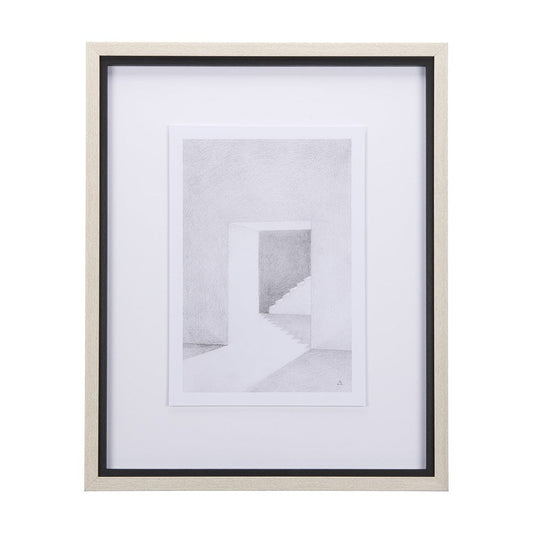 Mercana - Corridor IV by Mercana Studio a Hand Embellished Textured Framed Art Print Matted under Glass - 14140 view 1