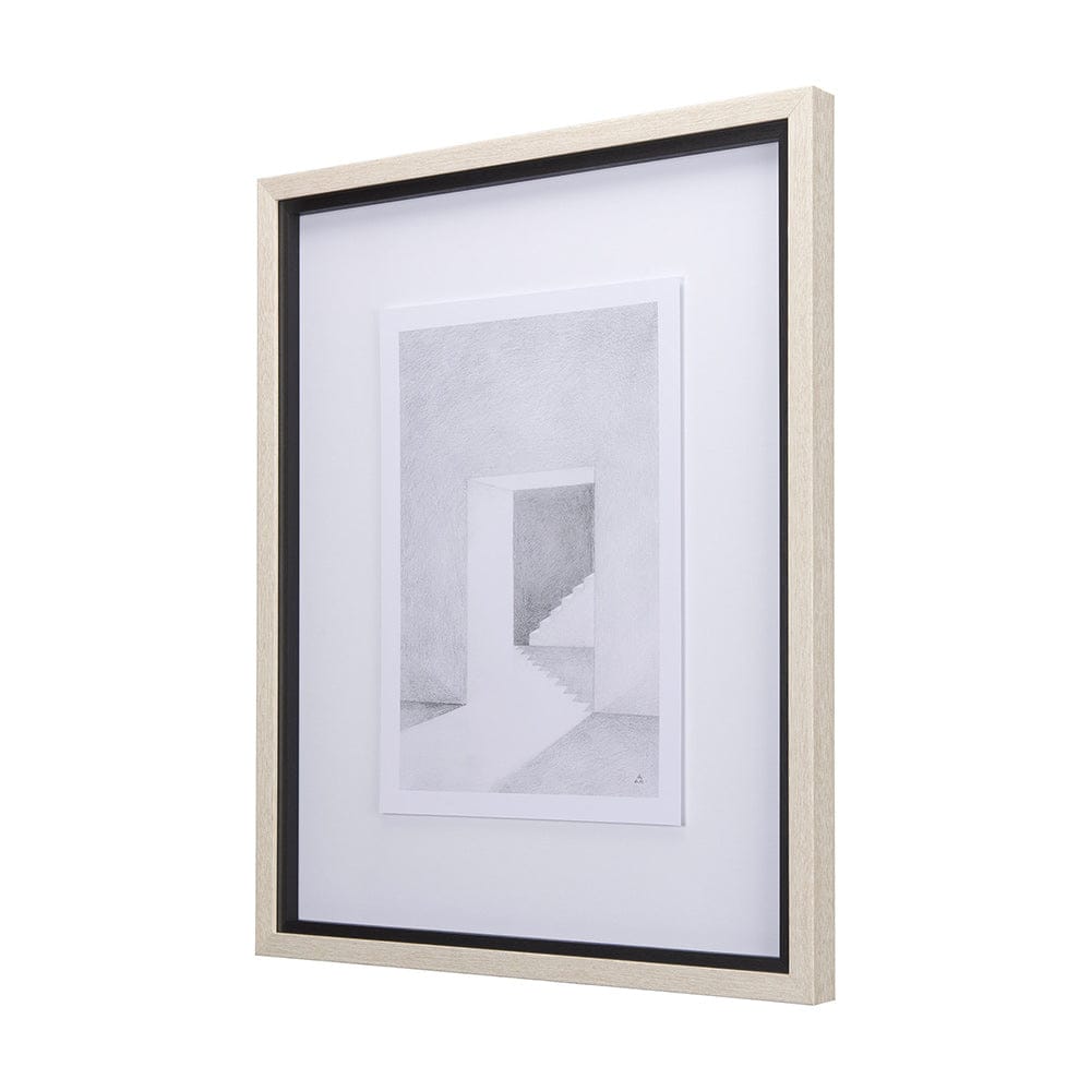 Mercana - Corridor IV by Mercana Studio a Hand Embellished Textured Framed Art Print Matted under Glass - 14140 view 2