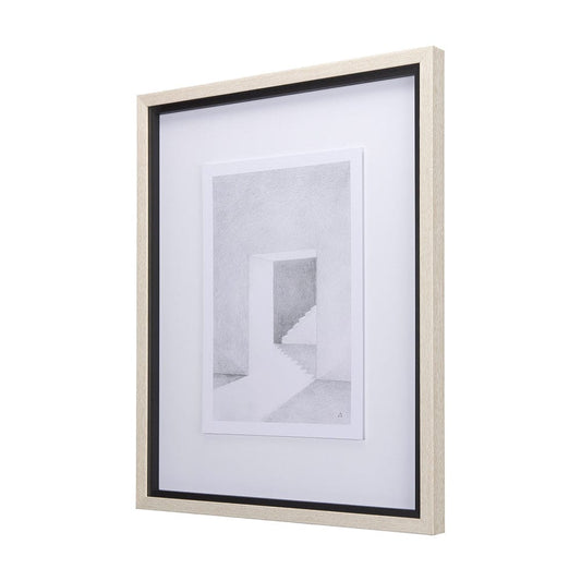 Mercana - Corridor IV by Mercana Studio a Hand Embellished Textured Framed Art Print Matted under Glass - 14140 view 2