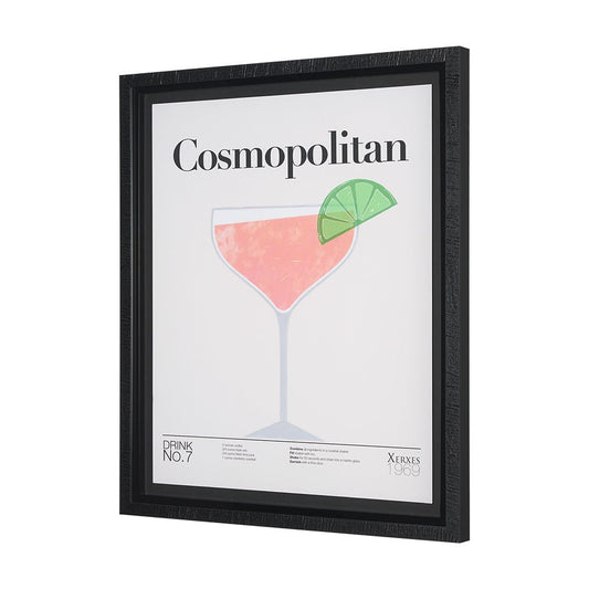 Mercana - Cosmopolitan by Mercana Studio a Hand Embelished Textured Framed Art Print Matted under Glass - 15433 view 2
