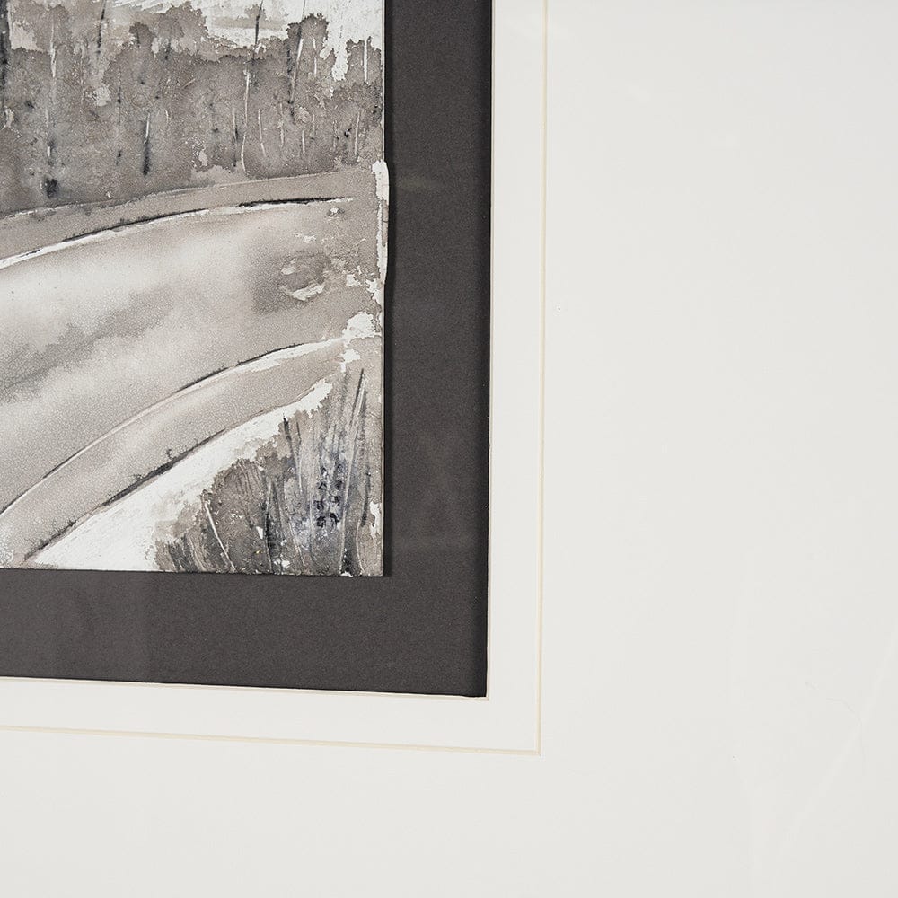Mercana - Country Road by Studio M a handmade Original Framed Artwork under Glass - 15102 view 6