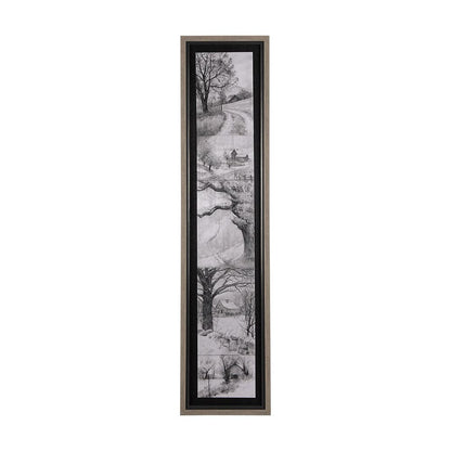 Mercana - Countryside Sketches II by Ariana a Hand Embellished Textured Framed Art Print - 14906 view 1