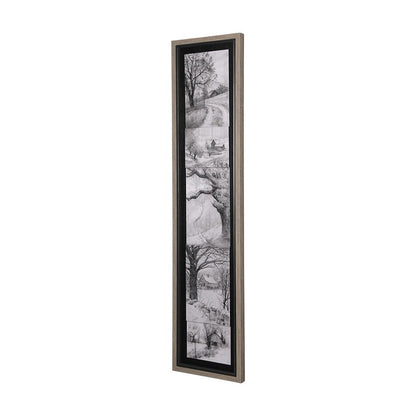 Mercana - Countryside Sketches II by Ariana a Hand Embellished Textured Framed Art Print - 14906 view 2