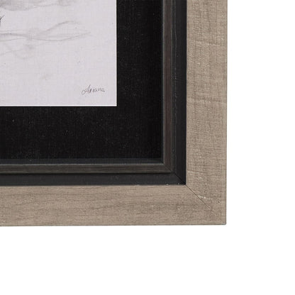 Mercana - Countryside Sketches II by Ariana a Hand Embellished Textured Framed Art Print - 14906 view 3