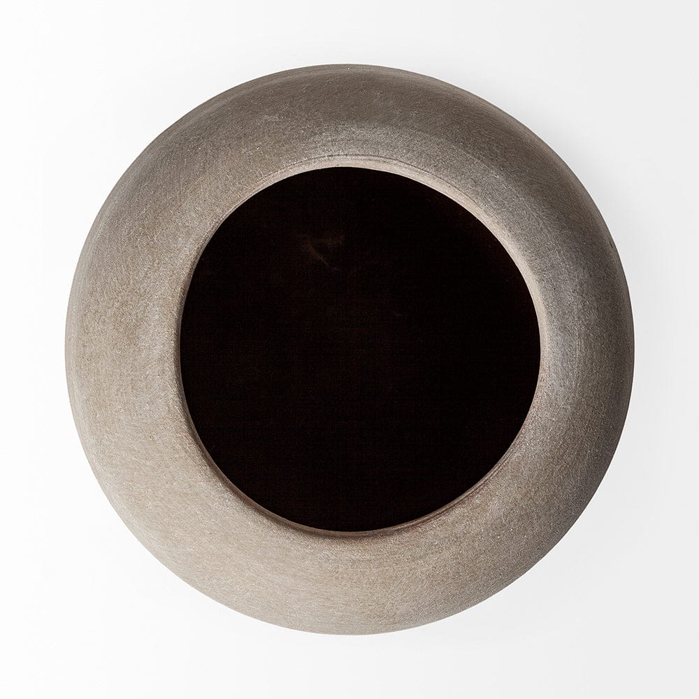 Mercana - Cove Grey/Brown Ceramic Vase - 68906_CLOSEOUT view 2