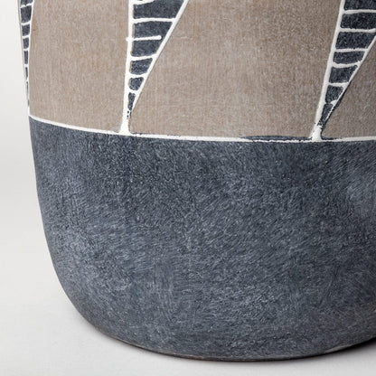 Mercana - Cove Grey/Brown Ceramic Vase - 68906_CLOSEOUT view 5