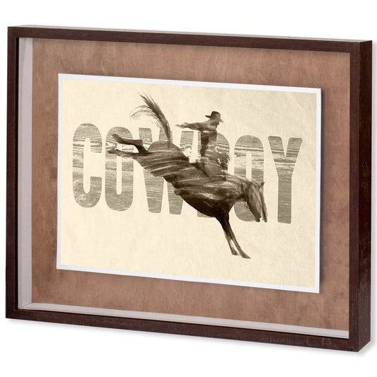 Mercana - Cowboy by THE Studio a Framed Art Print Matted under Glass - 10275 view 1
