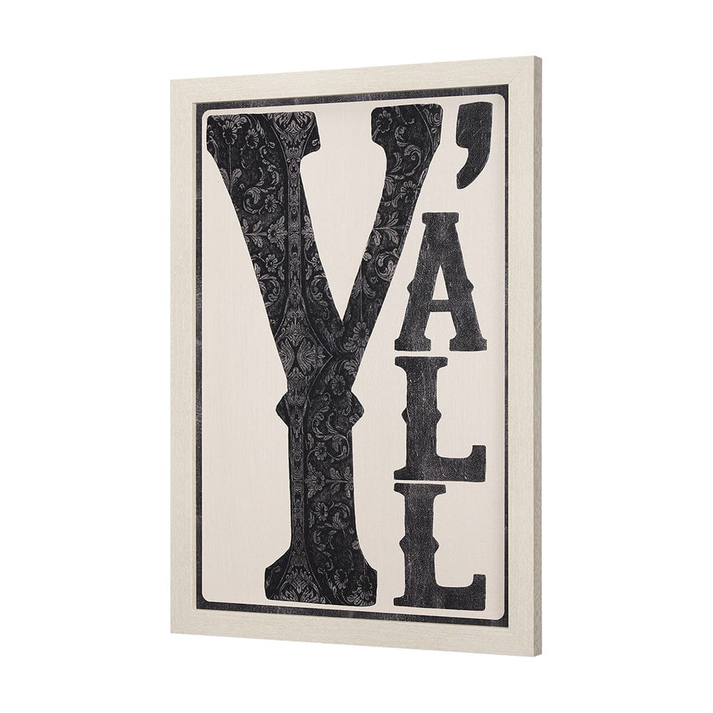 Mercana - Cowboy Culture - Y'all by Mercana Studio a Hand Embelished Textured Framed Art Print - 15418 view 2