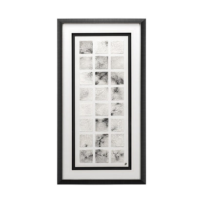 Mercana - Cracking Blocks by Studio M a handmade Original Framed Artwork under Glass - 12763 view 1