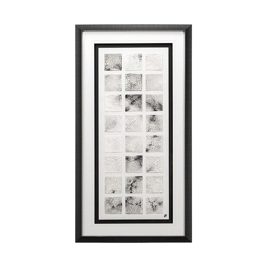 Mercana - Cracking Blocks by Studio M a handmade Original Framed Artwork under Glass - 12763 view 1
