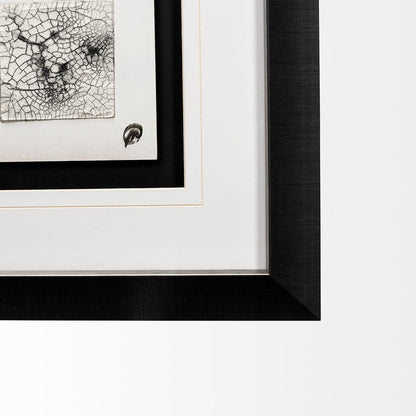 Mercana - Cracking Blocks by Studio M a handmade Original Framed Artwork under Glass - 12763 view 2