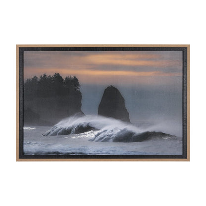 Mercana - Crashing Wave by Chad Mackay a Hand Embellished Textured Framed Art Print Matted under Glass - 15212 view 1