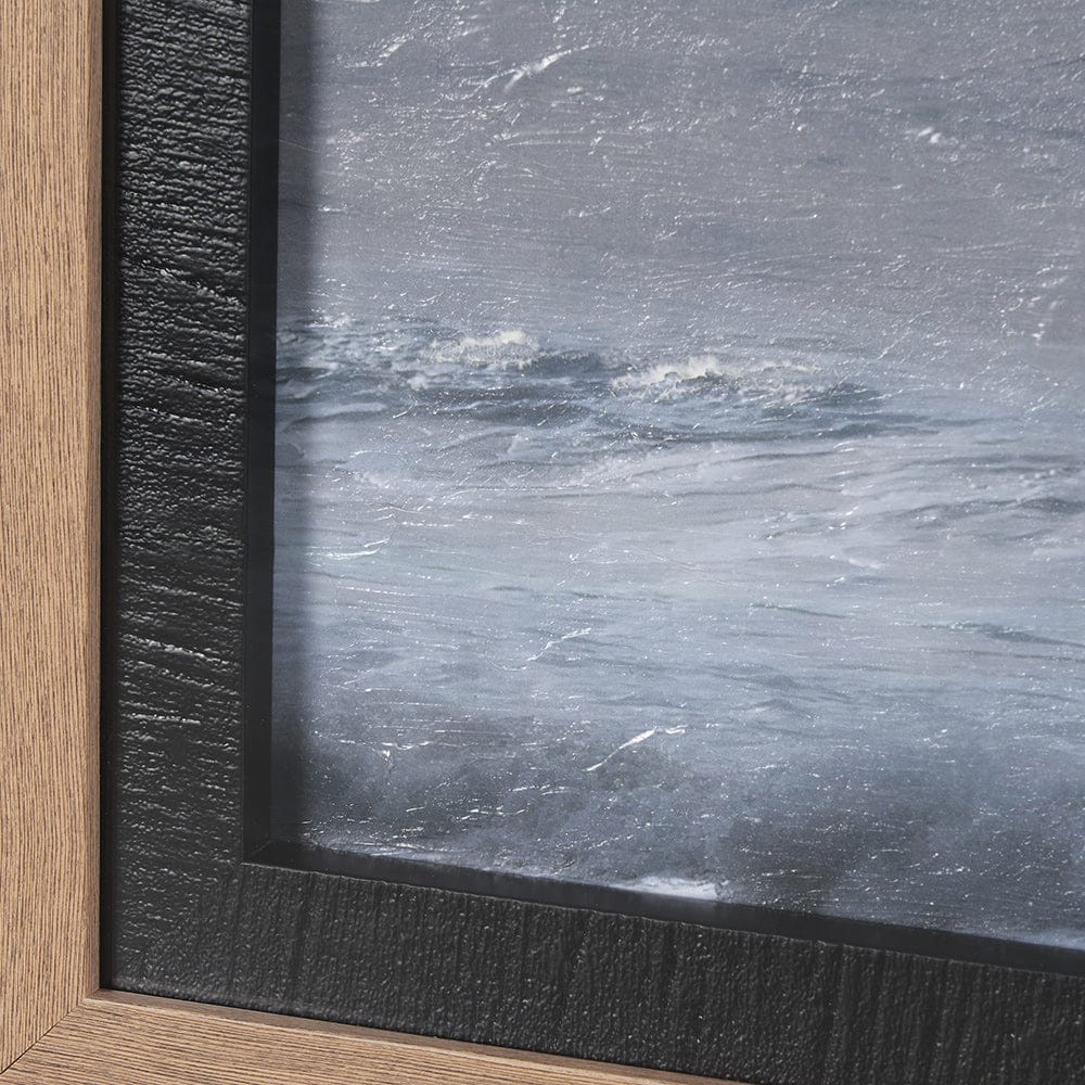 Mercana - Crashing Wave by Chad Mackay a Hand Embellished Textured Framed Art Print Matted under Glass - 15212 view 5