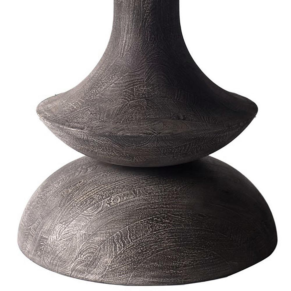 Mercana - Crossman III 60L x 60W x 30H Dark Brown/Gray Solid Wood Base W/ Round Glass Top Dining Table - 68748-AB view 2