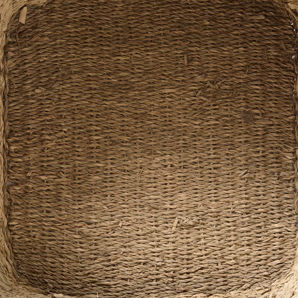 Mercana - Cullen 15.7L x 15.7W x 15.7H Grey Twisted Seagrass Square Basket (Set of 3) - 69612 view 7