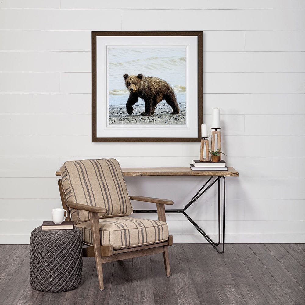 Mercana - Curious Cub by Wink Gaines a Hand Embellished Textured Framed Art Photograph Matted under Glass - 13403 view 2