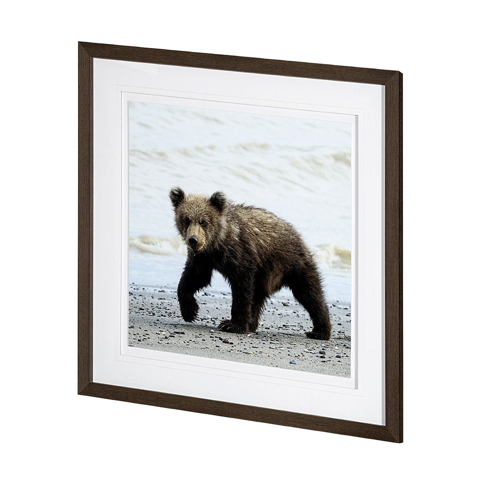 Mercana - Curious Cub by Wink Gaines a Hand Embellished Textured Framed Art Photograph Matted under Glass - 13403 view 3