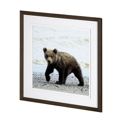 Mercana - Curious Cub by Wink Gaines a Hand Embellished Textured Framed Art Photograph Matted under Glass - 13403 view 3