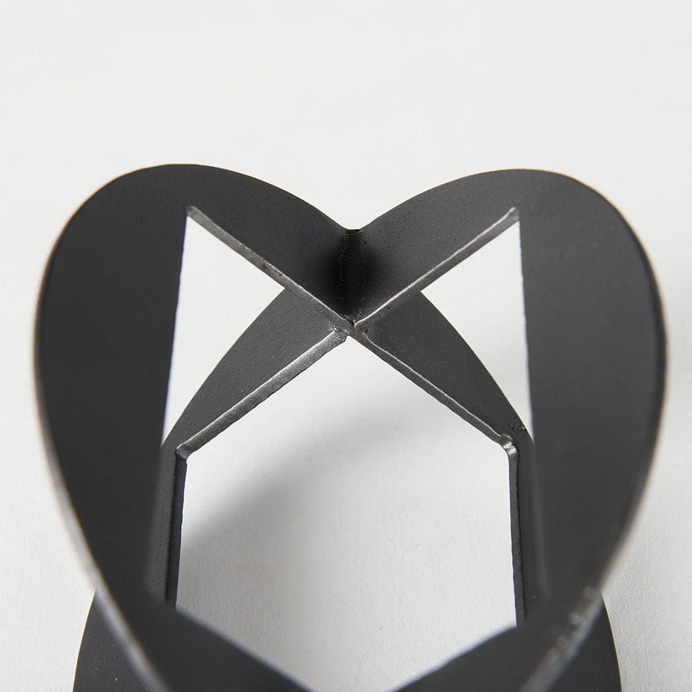 Mercana - Cusco 6.0 L x 6.0 W x 6.0 H Black Iron Small Gunmetal Geometric Decorative Object - 69251_CLOSEOUT view 8