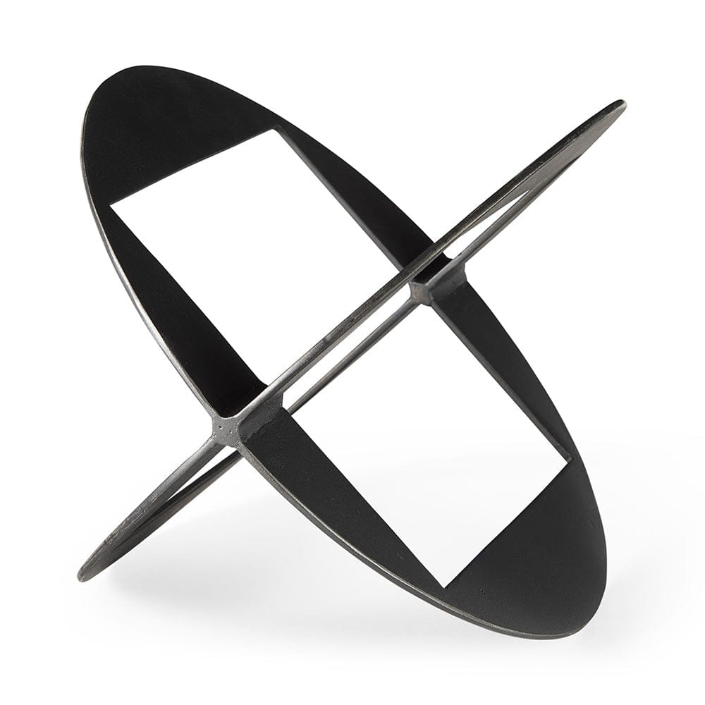 Mercana - Cusco 7.0L x 7.0W x 10.0H Black Iron Large Geometric Decorative Object - 69252 view 1
