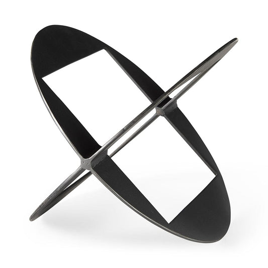 Mercana - Cusco 7.0L x 7.0W x 10.0H Black Iron Large Geometric Decorative Object - 69252 view 1
