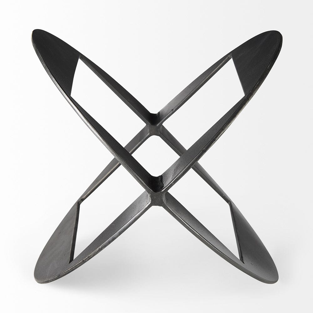 Mercana - Cusco 7.0L x 7.0W x 10.0H Black Iron Large Geometric Decorative Object - 69252 view 2