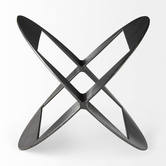 Mercana - Cusco 7.0L x 7.0W x 10.0H Black Iron Large Geometric Decorative Object - 69252 view 2