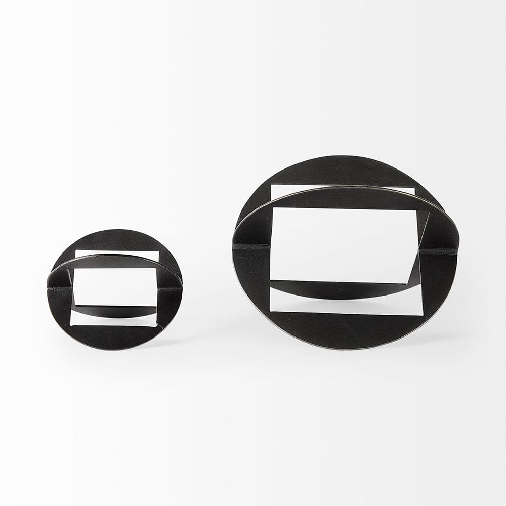 Mercana - Cusco 7.0L x 7.0W x 10.0H Black Iron Large Geometric Decorative Object - 69252 view 8
