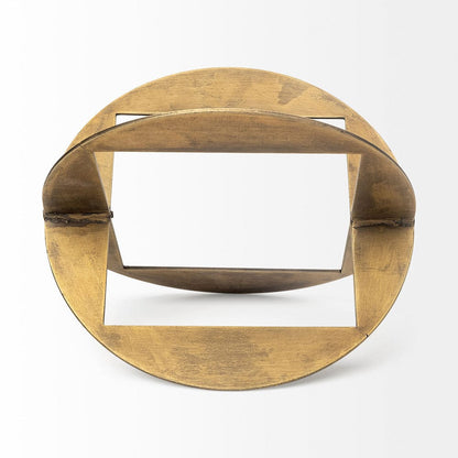 Mercana - Cusco II Large 9L x 9W Gold Geometric Decorative Object - 68664_CLOSEOUT view 4