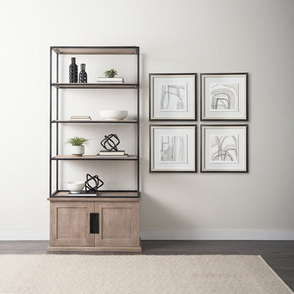 Mercana - Custom Abstract Logic II by June Vess a Framed Art Print Matted under Glass - 11012 view 6