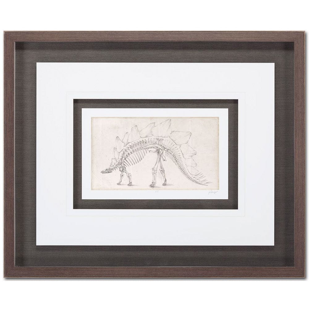 Mercana - Custom Dinosaur Study III MC by Harper, Ethan a Framed Art Print Matted under Glass - 9105 view 2