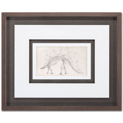 Mercana - Custom Dinosaur Study III MC by Harper, Ethan a Framed Art Print Matted under Glass - 9105 view 2