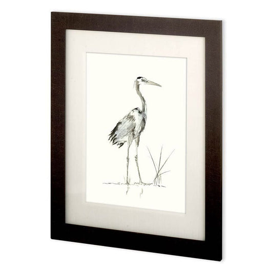 Mercana - Custom Evening Watch I MC by Nan Rae Hand Embellished Textured Framed Art Print Matted under Glass - 10791 view 1