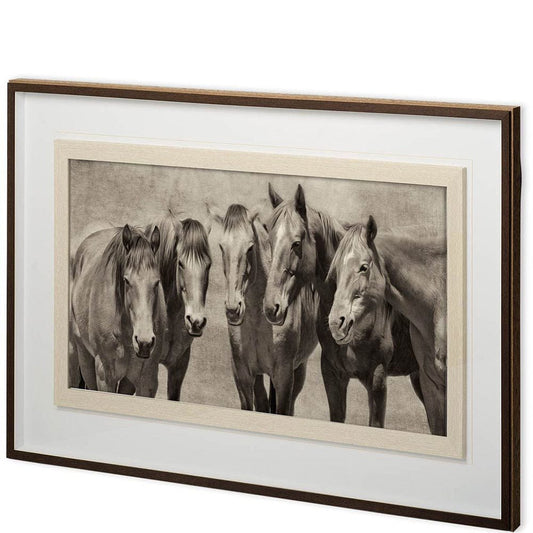 Mercana - Custom Meeting of the Minds by PH Burchett Hand Embellished Framed Art Print Matted under Glass - 11264 view 1