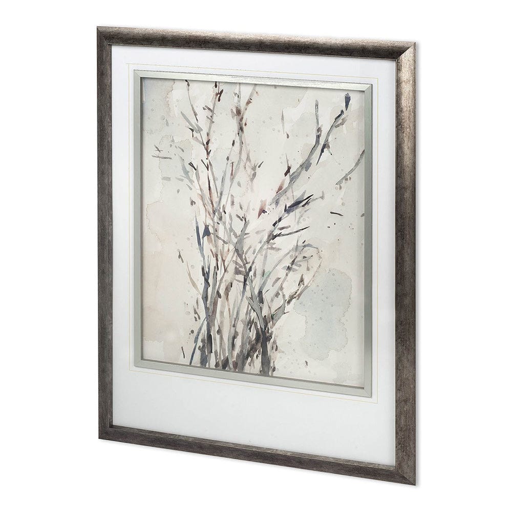 Mercana - Custom Watercolor Branches I by Samuel Dixon Hand Embellished Framed Art Print Matted under Glass - 11910 view 1
