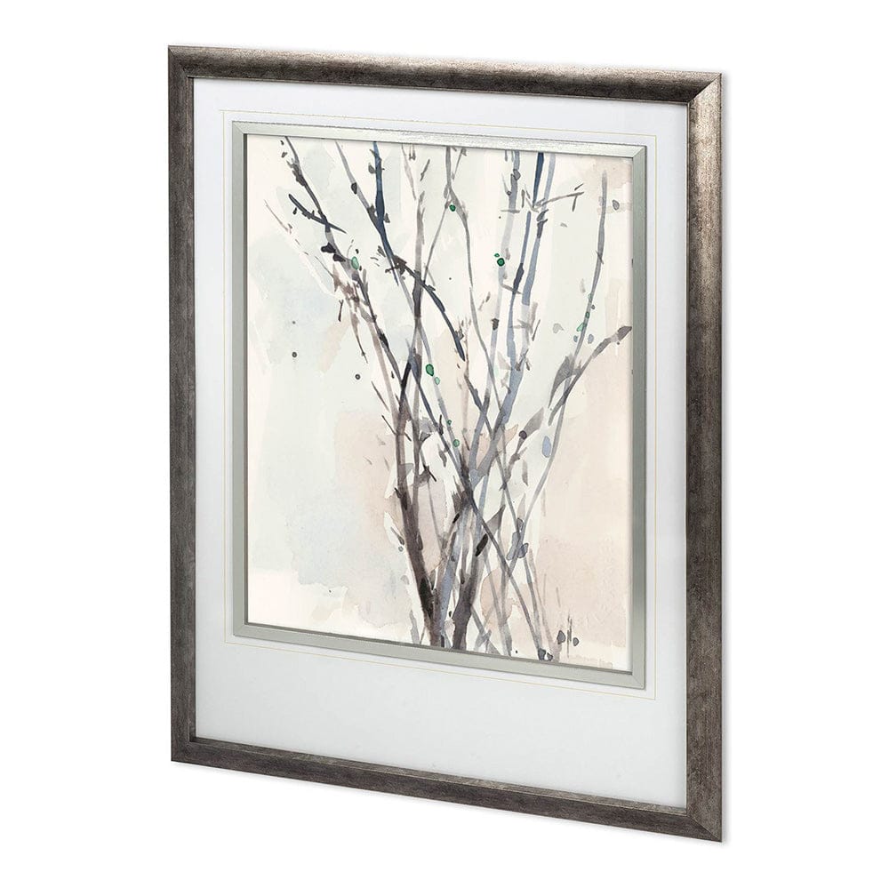 Mercana - Custom Watercolor Branches II by Samuel Dixon Hand Embellished Framed Art Print Matted under Glass - 11911 view 1