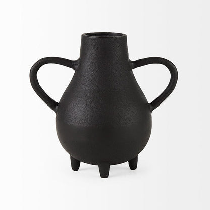 Mercana - Cyrus Black Two handled Vase Decorative Object - 69159 view 2
