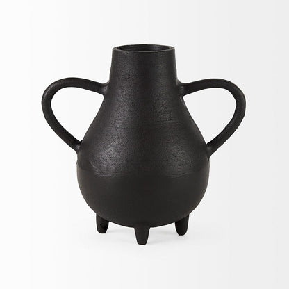 Mercana - Cyrus Black Two handled Vase Decorative Object - 69159 view 4