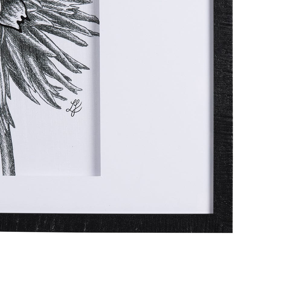 Mercana - Dahlia Study - Detail by Mercana Studio Hand Embellished Textured Framed Art Photo Matted under Glas - 14939 view 3