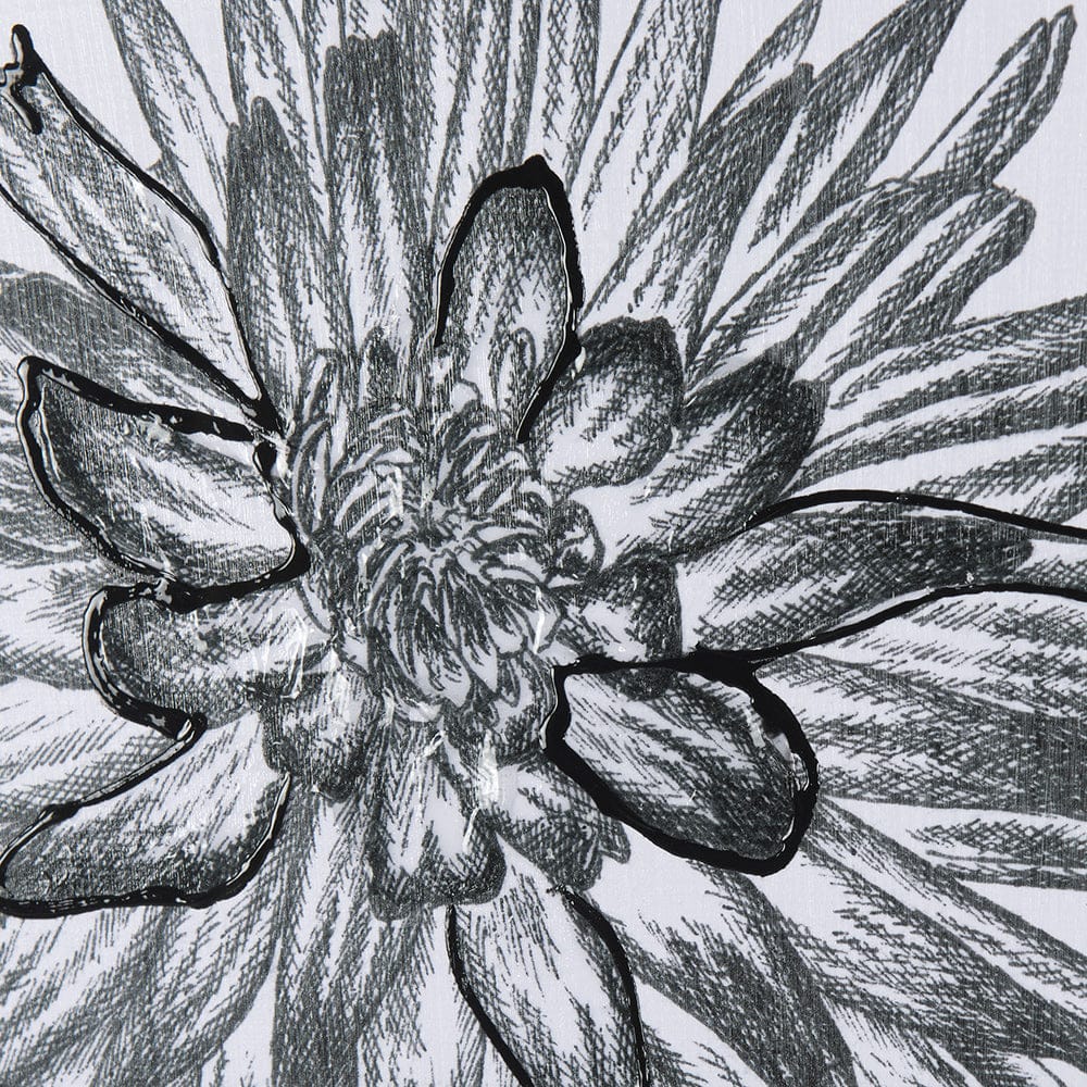 Mercana - Dahlia Study - Detail by Mercana Studio Hand Embellished Textured Framed Art Photo Matted under Glas - 14939 view 7