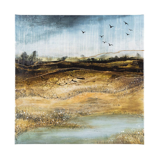Mercana - Daily Fly Over by Julie Devine a Canvas Print - 102070-L view 1