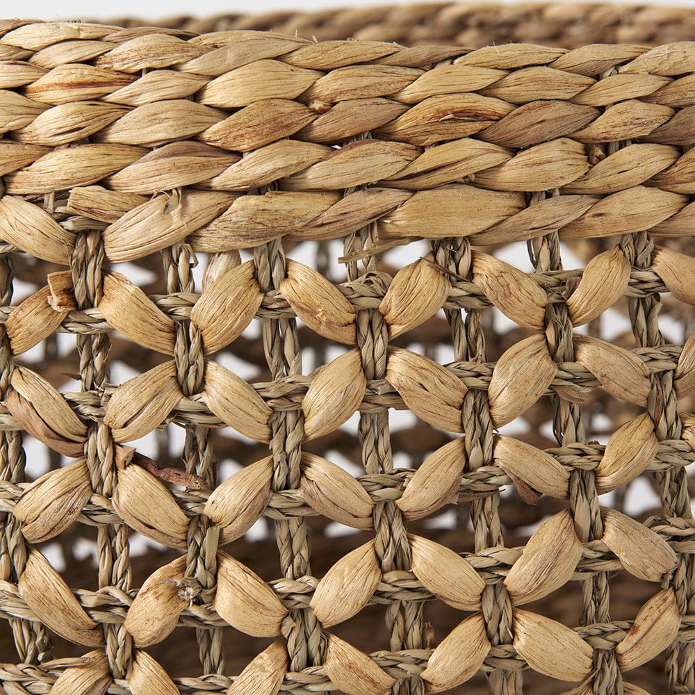 Mercana - Dakota 15.0L x 15.0W x 11.8H Medium Brown Seagrass Round Basket (Set of 3) - 69597 view 7