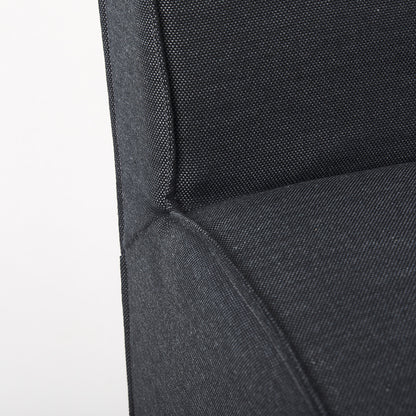 Mercana - Damon Fully Upholstered Grey Fabric Dining Chair on Casters (Set of 2) - 68325_CLOSEOUT view 9